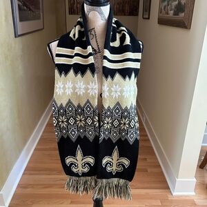 New Orleans Saints Knitted Scarf Winter Neck Scarf